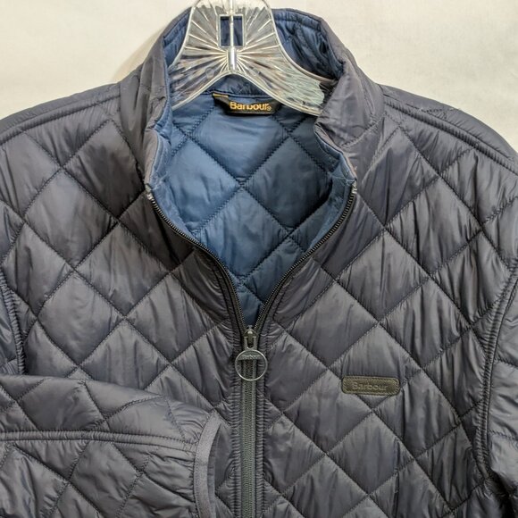 Barbour Dark Navy lightweight quilted jacket medium Men's - Picture 5 of 8